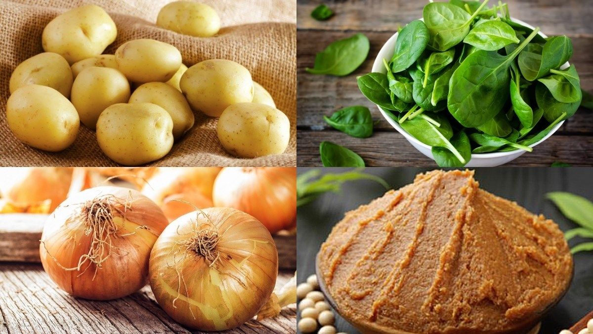 Nguyên liệu món ăn canh khoai tây chay