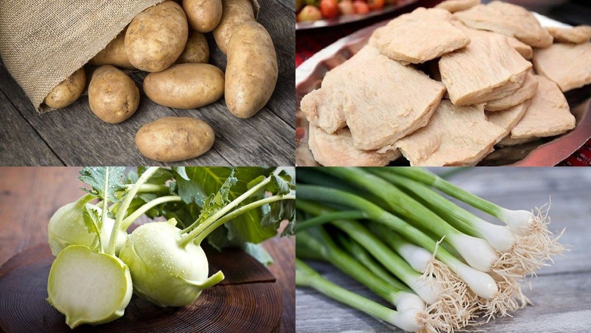Nguyên liệu món ăn canh khoai tây chay